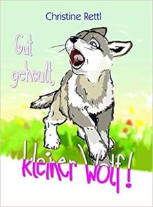 Gut geheult kleiner Wolf